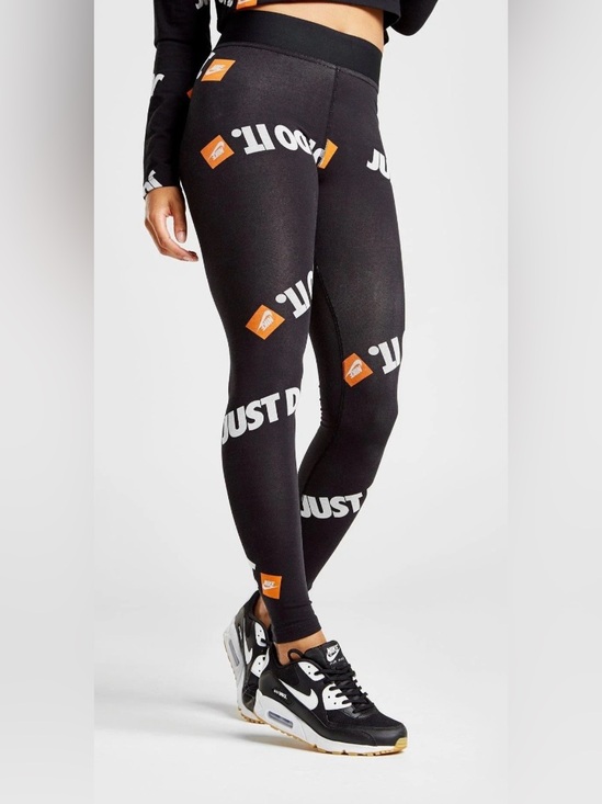 Nike Pants - Nike Black 'Just Do It.' Logo Leggings